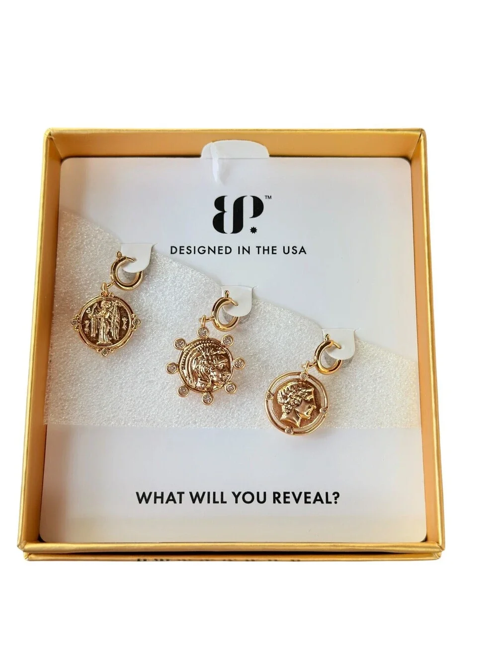 Bomb Party Gem Society Charm Set “Treasures of Olympus” Yellow Gold